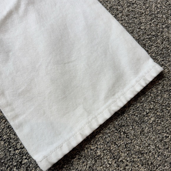 Vintage Levis 501 Jeans Mens 36x36 White Denim Button Fly Straight Leg USA - Picture 7 of 13